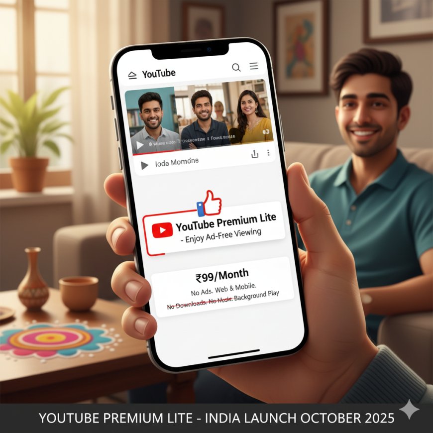 YouTube Premium Lite India Launch: Affordable Ad-Free Streaming for Budget-Conscious Users